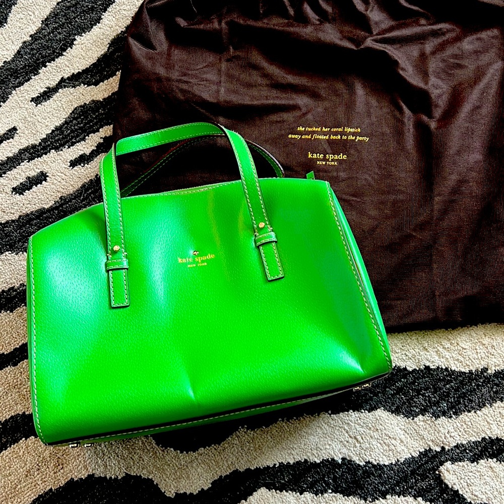 Green Kate Spade purse